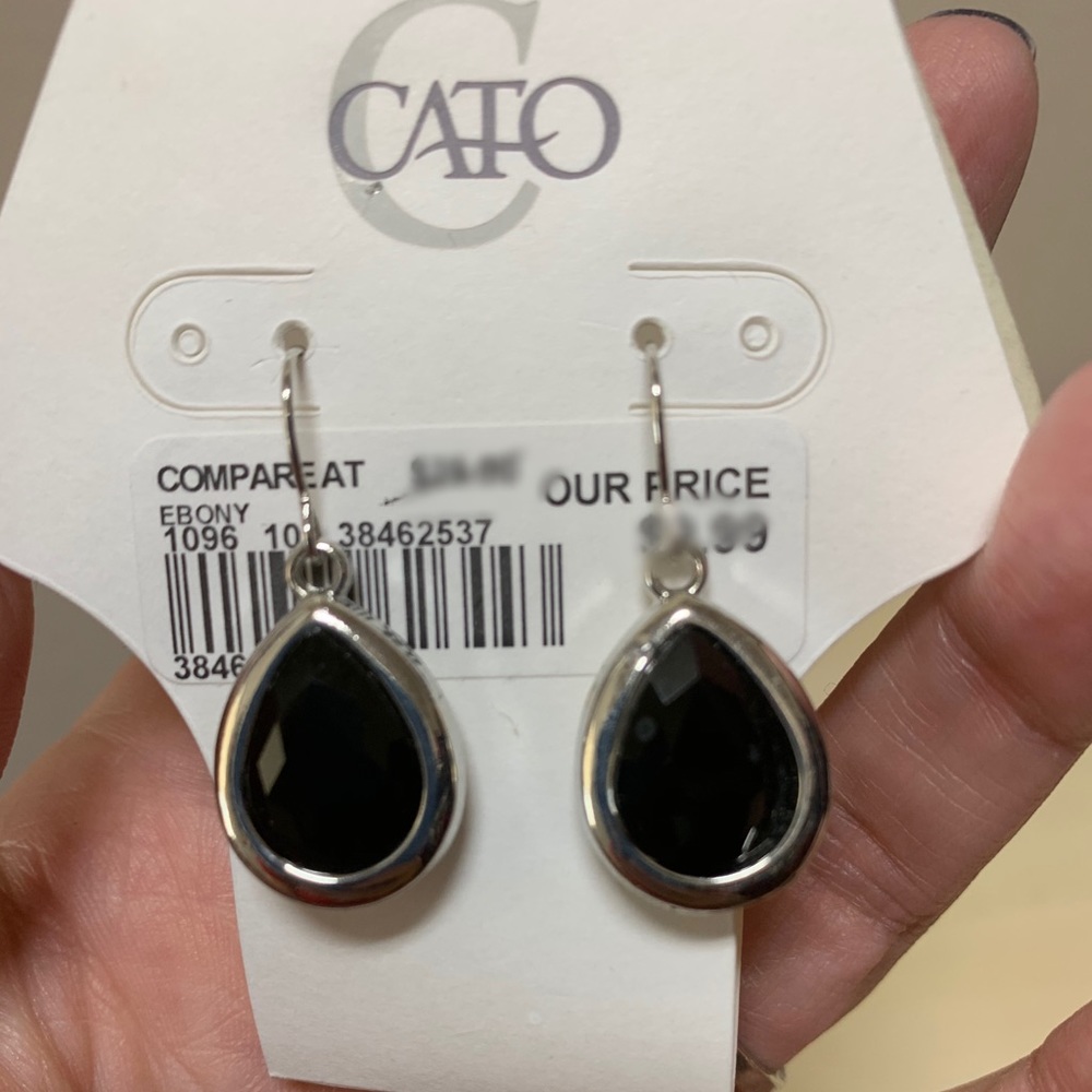 Ebony Teardrop Earrings